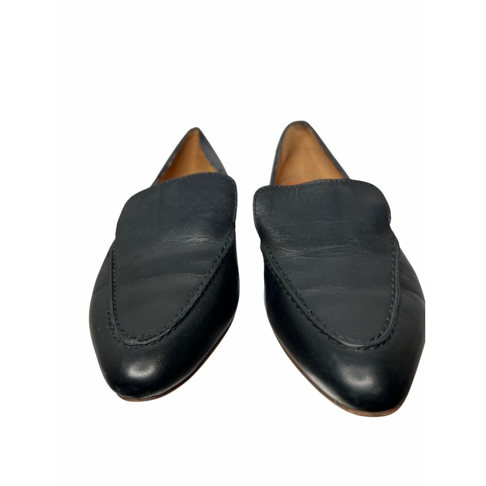 Madewell Frances Black Leather Loafers Size 6.5 - Picture 5 of 10